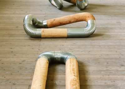 Bewegtes Holz - ©Kurt Spitaler I 1997; Holz, Ofenrohre
